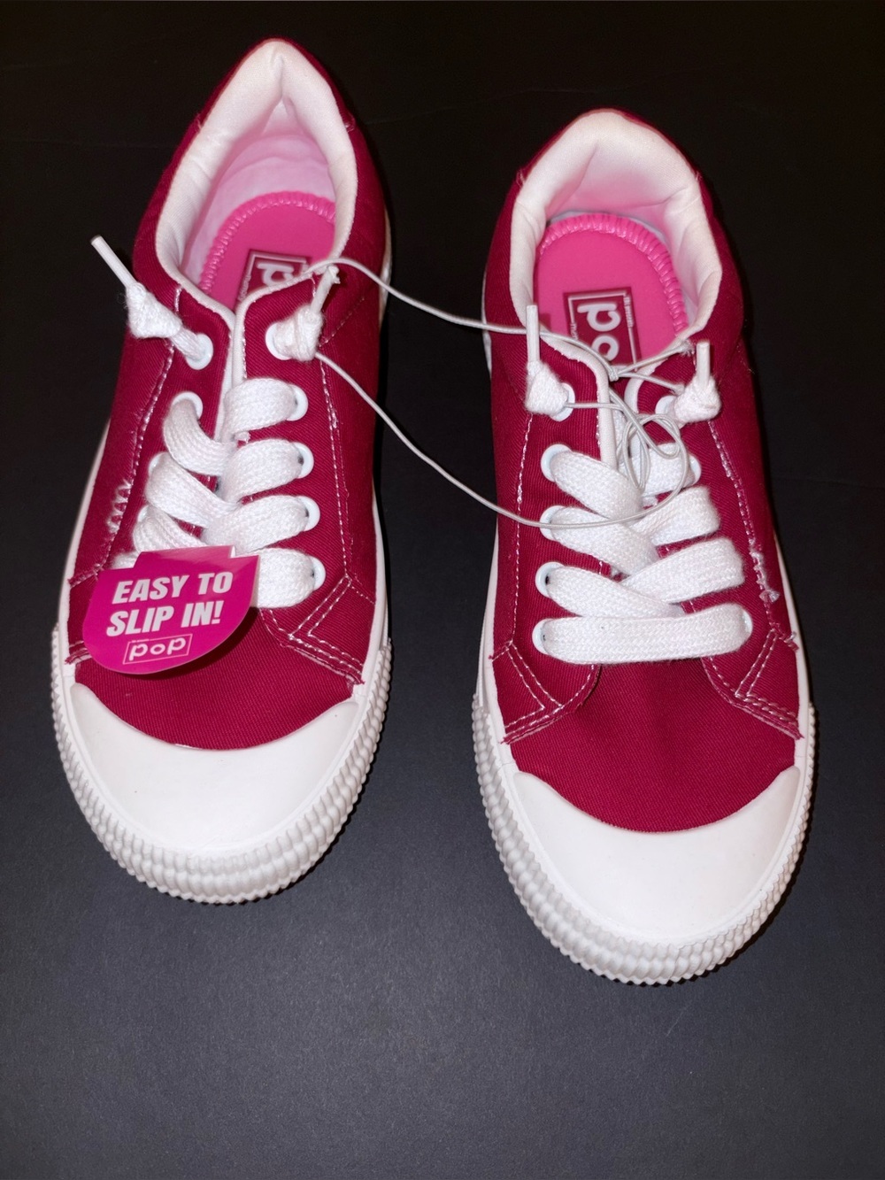 POP Emotion Red Canvas Sneakers